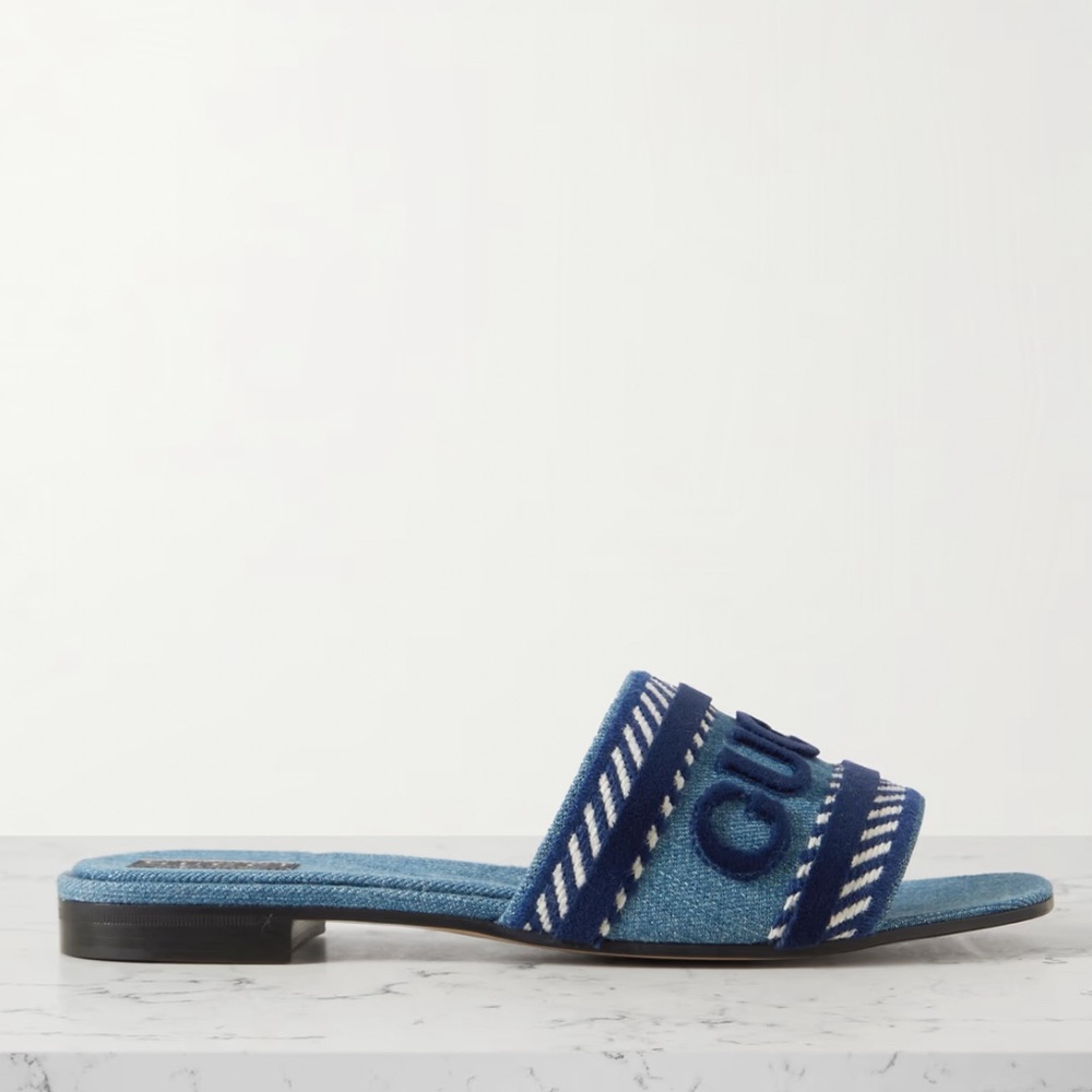Blue Slide Sandals